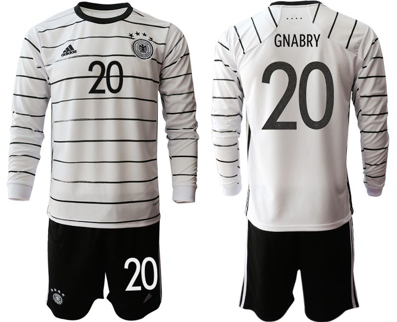 Men 2021 World Cup National Germany home long sleeve #20 white Soccer Jerseys->germany jersey->Soccer Country Jersey